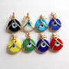 Pendant Copper Round Eyes Retro Style Electroplating Oil Dripping