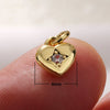 Pendant Diy Accessories Copper Heartshaped Electroplating Lava Love Red Heart Crystal