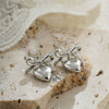 Pendant Earrings Copper Heartshaped Bow Tie Electroplating For Women