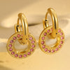 Pendant Earrings Stainless Steel 18K Electroplating Geometric Women Fashion Elegant