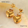 Pendant Earrings Stainless Steel 18K Geometric Electroplating Fashion For Women