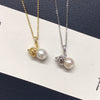 Pendant Freshwater Pearl Copper Round Gourd Baroque Candy Wrinkle Aurora Style