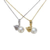 Pendant Freshwater Pearl Copper Round Gourd Baroque Candy Wrinkle Aurora Style