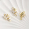 Pendant Jewelry Accessories Copper Electroplated Fairy Butterfly Flower Water Drop Zircon Hand Made