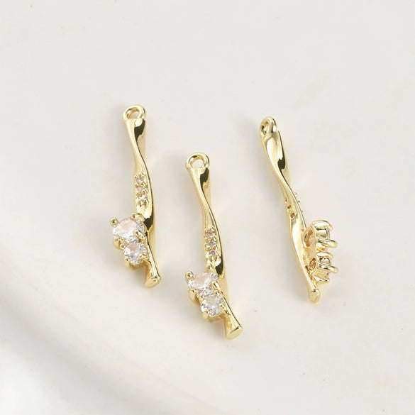 Pendant Jewelry Accessories Copper Inlaid Zircon Electroplated
