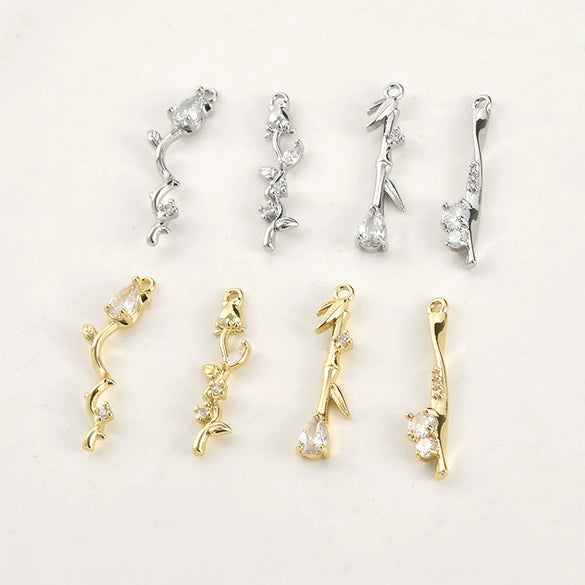 Pendant Jewelry Accessories Copper Inlaid Zircon Electroplated