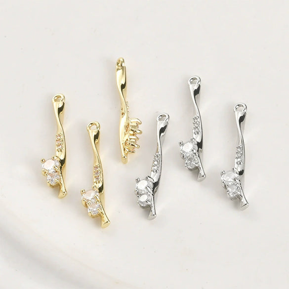 Pendant Jewelry Accessories Copper Inlaid Zircon Electroplated