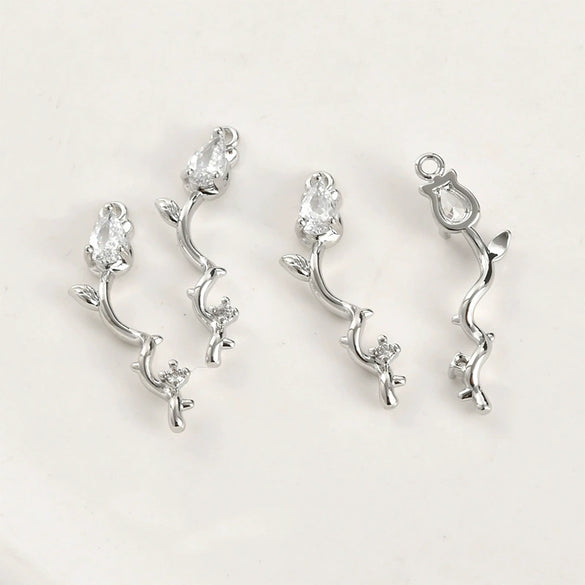 Pendant Jewelry Accessories Copper Inlaid Zircon Electroplated