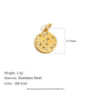 Pendant Jewelry Accessories Stainless Steel 18K Gold Plated Geometric Square Pendant