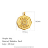 Pendant Jewelry Accessories Stainless Steel 18K Gold Plated Geometric Square Pendant