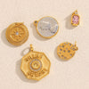 Pendant Jewelry Accessories Stainless Steel 18K Gold Plated Geometric Square Pendant