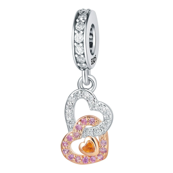 Pendant Jewelry Accessories 925 Sterling Silver Heart Shaped Infinite Eternal Love Dripping Oil Design