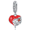 Pendant Jewelry Accessories 925 Sterling Silver Heart Shaped Infinite Eternal Love Dripping Oil Design