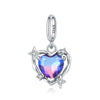 Pendant Jewelry Accessories 925 Sterling Silver Heart Shaped Infinite Eternal Love Dripping Oil Design
