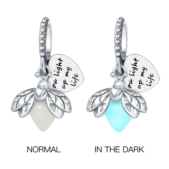Pendant Jewelry Accessories 925 Sterling Silver Luminous Firefly Beaded Dripping Oil Original Design