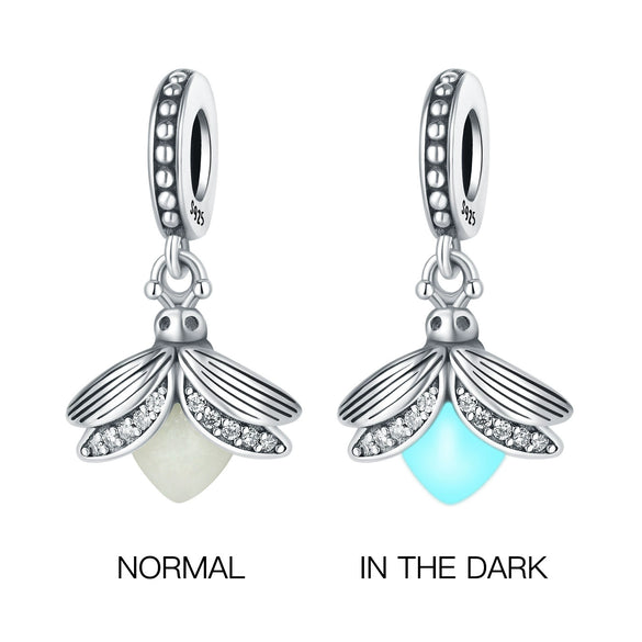 Pendant Jewelry Accessories 925 Sterling Silver Luminous Firefly Beaded Dripping Oil Original Design