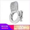 Pendant Jewelry Buckle Accessories Copper Round Ring Buckle Head Electroplating
