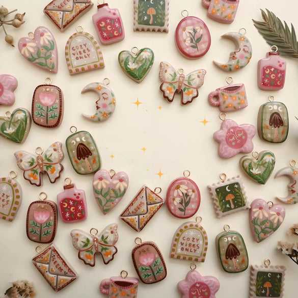 Pendant Jewelry Copper Bow Shape Electroplated Colorful Series Women