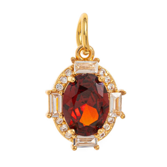 Pendant Jewelry Copper Geometric Style Set With Gems