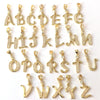 Pendant Jewelry Copper Gold Inlaid Letter Style Accessories