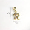 Pendant Jewelry Copper Gold Inlaid Letter Style Accessories