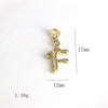 Pendant Jewelry Copper Gold Inlaid Letter Style Accessories