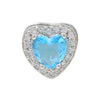Pendant Jewelry Copper Heartshaped Electroplating Constellation Pattern