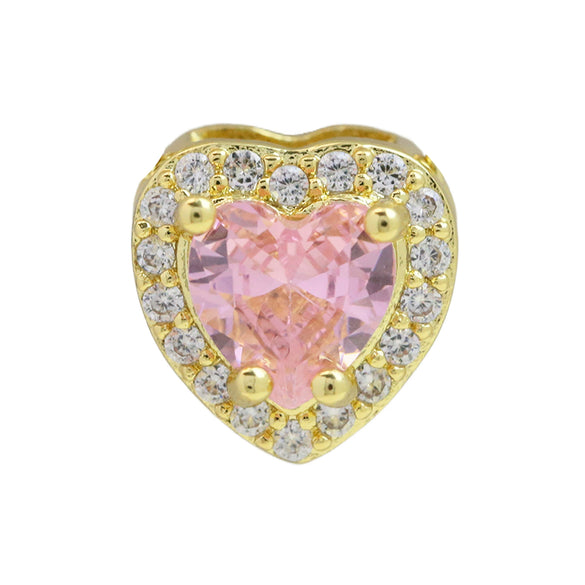 Pendant Jewelry Copper Heartshaped Electroplating Constellation Pattern
