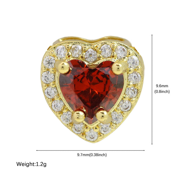 Pendant Jewelry Copper Heartshaped Electroplating Constellation Pattern
