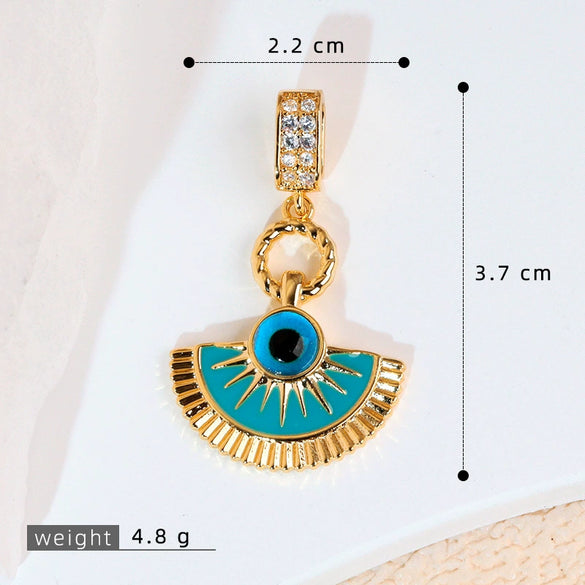 Pendant Jewelry Copper Oildropping Geometric Star Style