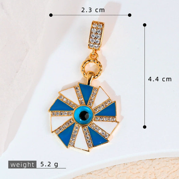Pendant Jewelry Copper Oildropping Geometric Star Style