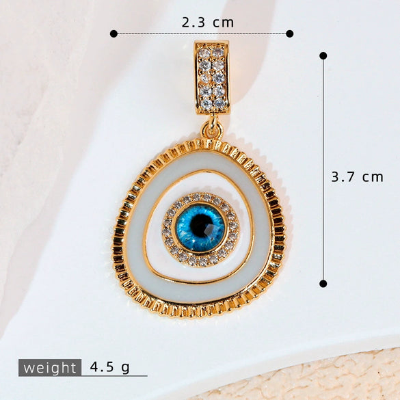 Pendant Jewelry Copper Oildropping Geometric Star Style