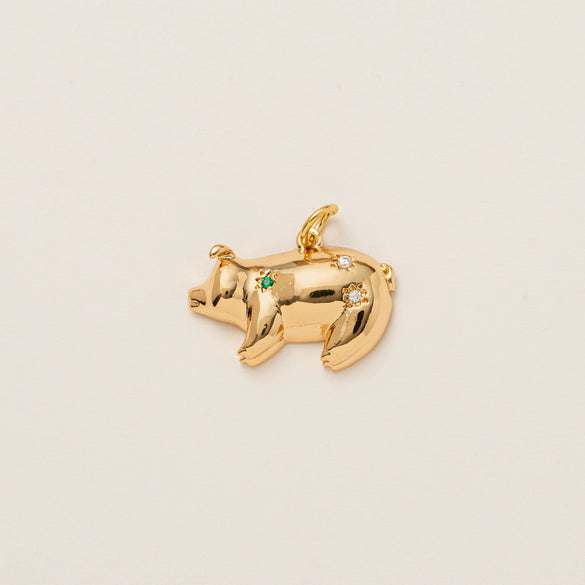 Pendant Jewelry Copper Real Gold Plated Love Lightning Animal Zodiac Shape