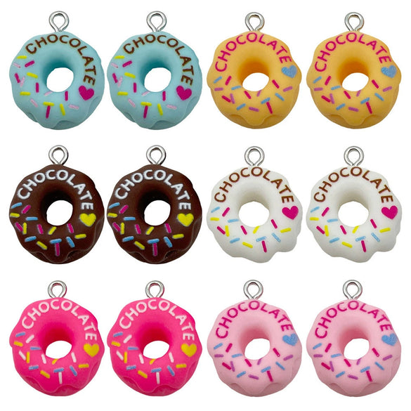 Pendant Jewelry Diy Accessories Plastic Resin Minimalist Glue Round Donut