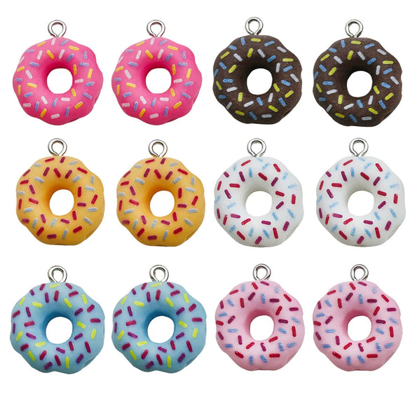 Pendant Jewelry Diy Accessories Plastic Resin Minimalist Glue Round Donut