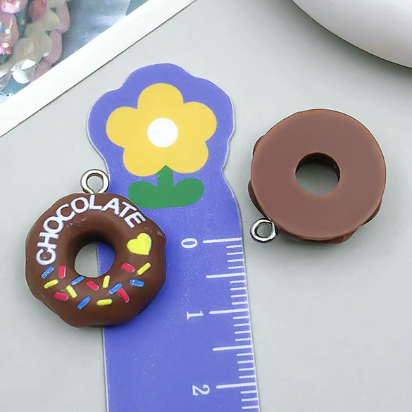 Pendant Jewelry Diy Accessories Plastic Resin Minimalist Glue Round Donut
