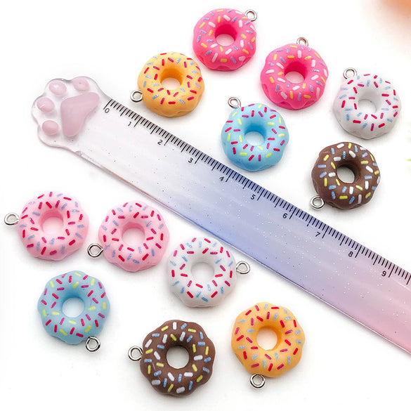 Pendant Jewelry Diy Accessories Plastic Resin Minimalist Glue Round Donut