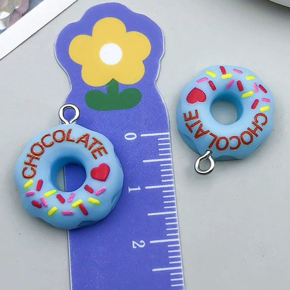 Pendant Jewelry Diy Accessories Plastic Resin Minimalist Glue Round Donut