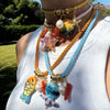 Pendant Jewelry Plastic Resin Animal Zodiac Starfish Electroplating Women's Necklace Accessories