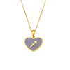 Pendant Jewelry Stainless Steel Geometric Dripping Oil Constellation Rune Necklace