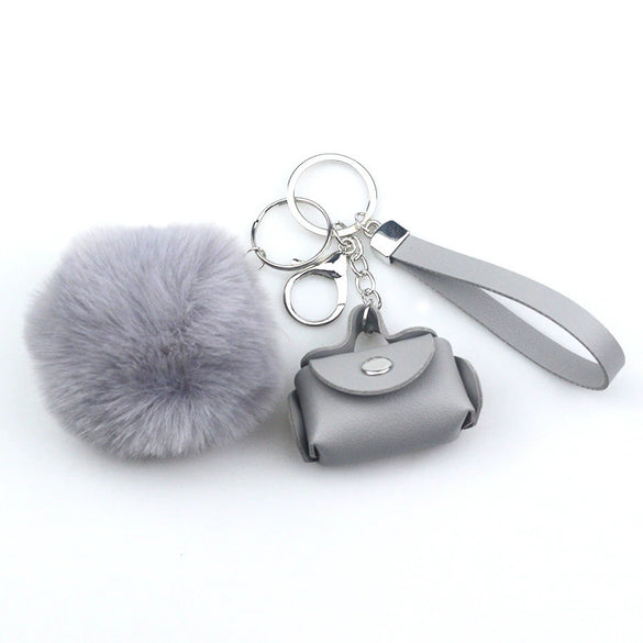 Pendant Keychain Twopiece Set Artificial Leather Creative Design