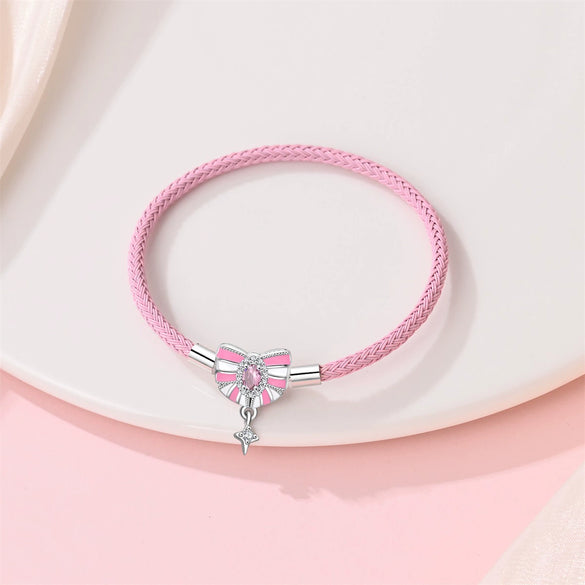 Pendant Leather Rope Bracelet Shell Fourleaf Clover Copper Silver Plated Electroplated Original Design Animal Style For Women