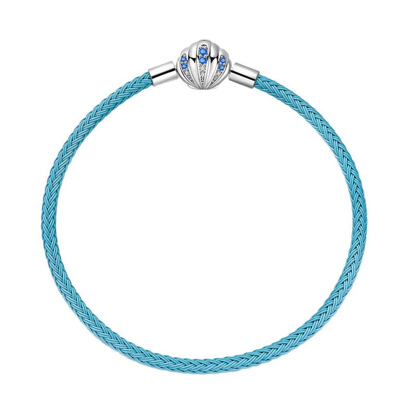 Pendant Leather Rope Bracelet Shell Fourleaf Clover Copper Silver Plated Electroplated Original Design Animal Style For Women