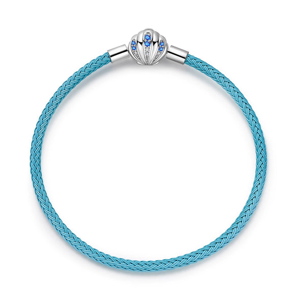Pendant Leather Rope Bracelet Shell Fourleaf Clover Copper Silver Plated Electroplated Original Design Animal Style For Women