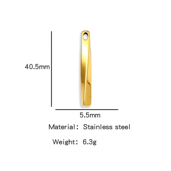 Pendant M?bius Twisted Stainless Steel Vacuum Plated Colorpreserving Unisex
