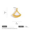 Pendant Necklace Accessories Stainless Steel Natural Stone Fivepointed Star Drop Shape Totem Pattern Vacuum Gold Plated