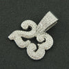 Pendant Necklace Alloy Cuban Chain Men's Hiphop Style With Diamond And Letters Numbers Text Design