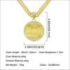 Pendant Necklace Alloy Geometric Diamondencrusted Exaggerated Punk Cuban Chain For Male