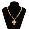 Pendant Necklace Alloy Imitation Pearl Geometric Electroplating For Women
