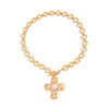 Pendant Necklace Alloy Imitation Pearls Geometric Electroplating For Women